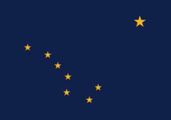 Big Picture of Alaska State Flag