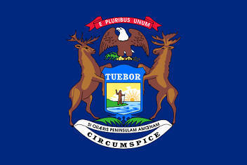 Big Picture of Michigan State Flag